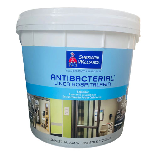 Antibacterial Línea hospitalaria/esmalte al agua tin 4 gl